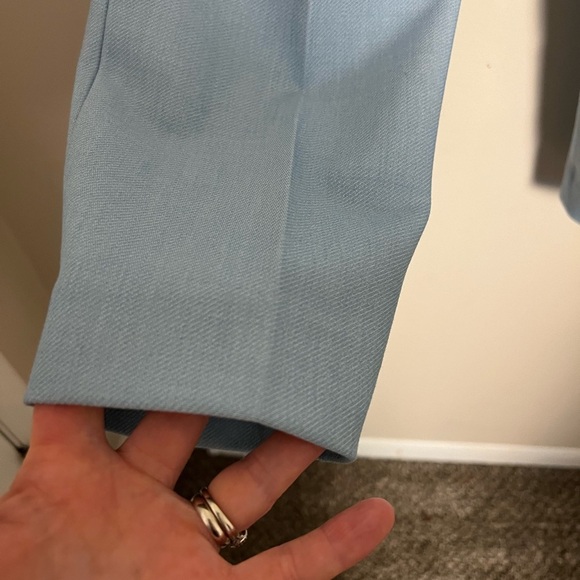 LOFT NWOT Light Blue Marisa Fit Tie Belt Career Office Wardrobe Staple Size 8P - Picture 7 of 14